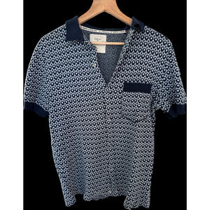 percival sweater polo blue pattern